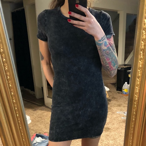 Gray wash mini dress - Picture 2 of 2
